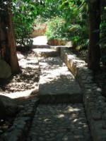 Walk To The Pool Down a stone path to the pool